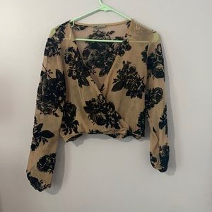 Charolette Russe sheer top